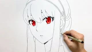 how to draw yor forger from SPY×FAMILY I step by step I Easy to draw I draw anime