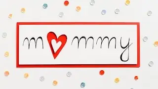 How to Make - Easy Card For Mom Mother's Day 3D Heart - Step by Step DIY | Kartka Dzień Matki