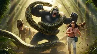 Epic Rescue 2025: King Kong Protects Woman from Massive Python in Amazon Jungle