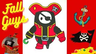 Pirate Skin | Fall Guys | Satisfying Coloring