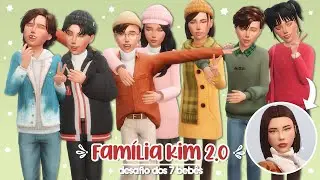 Família Kim 2.0 - Desafio dos 7 Bebês 🍼 [+CC] | The Sims 4: Create A Sim