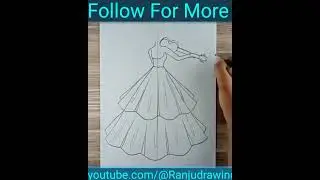 How to draw a girl with guitar #ranjudrawing #drawing #art # short # shortvideo