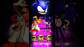Tiles Hop Sonic Exe vs Mario exe and Spongebob exe X Coffin Dance | #shorts