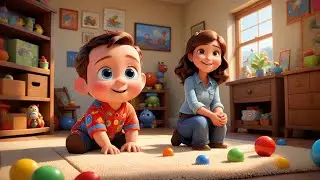 Baby Nino Builds a Tower | Construction Song for Kids | Fun Building Nursery Rhyme