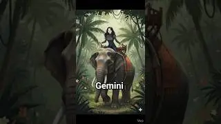 코끼리 타고 달려보자 AI Image created by Gemini