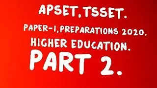 apset paper 1 preparations .#apset2020