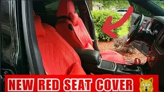 INSTALLING RED DIAMOND SEAT COVER IN MY 2021 DODGE CHARGER 392 SCATPACK WIDEBODY. ( LOOKS AMAZING 🙀)