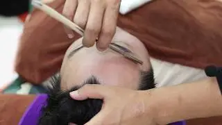 💈FAST Face Shave& Massage🪒Remove beards and small hair with an old-style razor