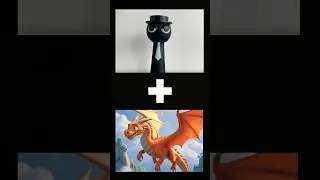 Black Sprunki + Dragon #ai #sprunki #toys