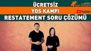 &Uuml;cretsiz YDS Kampı 2024 - Video 4 -  Restatement Soru &Ccedil;&ouml;z&uuml;m&uuml;