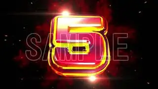 【sample】カウントダウンアニメーション 　#effects #particles  #animation  #effectbackground
