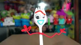Toy Story 4 Forky Garfinho Talking Action Figure 2019 Thinkway Toys All Phrases Todas Frases