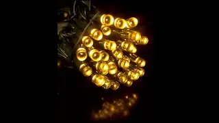 1000 Warm White Concave Bulb LED Christmas Fairy String Lights