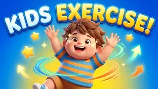 Kids Workout Song 🔥 | Best 3D Exercise Animation for Children | Fitness Time