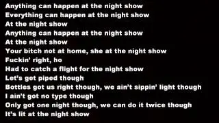 Travis Scott   Antidote Lyrics on screen