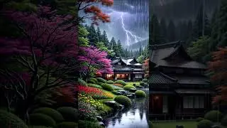 Rain and Thunder Sounds Perfect for Insomnia and Sleeping Beauty | AI video
