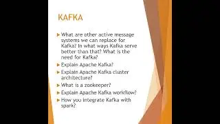 Wipro Apache Kafka Interview Questions for exp 4 to 10 yrs #kafka