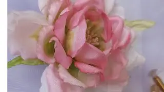اموزش گل رز پارچه ای