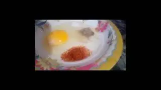MY SIMPLE LUNCH YUMMY SPINACH EGG OMELETTE WITH WHITE RICE, CHUTNEY 