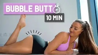 10 MIN BUBBLE BUTT CHALLENGE 🔥 No Squats! Floor Based! With or Without Equipment!