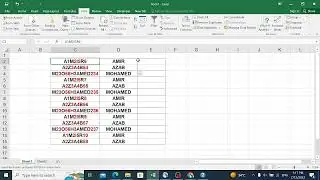 فصل النص عن الأرقام في برنامج الإكسيل..  Separating text from numbers in Excel I without equations