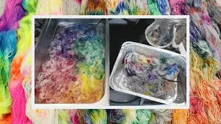 Mega Rainbow Timelapse! June 2020 #ChemKnitsDyeAlong Bonus Video; More Rainbow Yarn