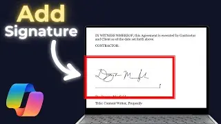 How To Add Signature in Microsoft 365