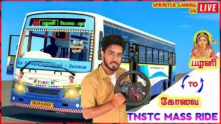 Tnstc Bus Driving🔥Rash Driving😲Government Duty😍 | Sprinter Gaming on Live