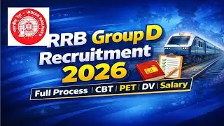 RRB Group D Online Form 2026 – Vacancy, Eligibility, Exam Date & Salary