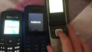 Samsung GT-E1080 vs Nokia 105 vs 2720a | Speed Comparison (Reupload)
