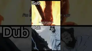 Yamamoto's rage Sub Vs Dub Bleach TYBW #shorts #anime