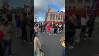 Salsa 💃🏻 on the streets of Bergen, Norway 🇳🇴 #norway #bergen #salsa #flashmob #dance #fypviralシ