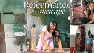 Reformando a churrasqueira, cozinha e banheiro