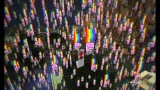 Minecraft Nyan Cat Rain.