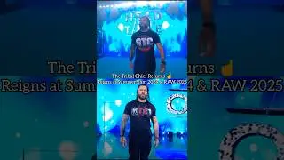The Return of the Tribal Chief ☝ | Roman Reigns SummerSlam 2024 & RAW 2025 #shorts #romanreigns