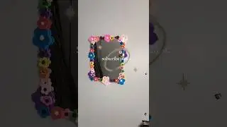 👉 Soft Clay Flower Mirror Decoration 🌸✨