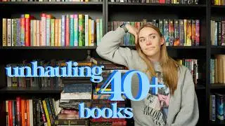 RUTHLESSLY unhauling 40+ books 📚 (finally getting rid of books i don't like)