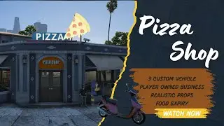 [ESX/QBcore ] Pizza Shop [Script + MLO] [Player owned Business] FiveM script by FWB Studio#business