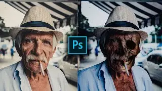 SCARY SKULL EFFECT PHOTO MANIPULATION | TUTORIAL | ADOBE PHOTOSHOP CC 2020
