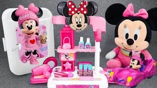 11 Minutes Satisfying with Unboxing Cute Disney Minnie Mouse Makeup Set & ASMR 