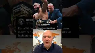 Dana White explains why he looked mad putting belt on Belal Muhammad