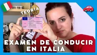 Dí el examen teórico para conducir en ITALIA 🇮🇹