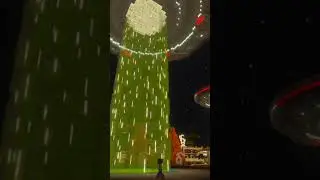 Minecraft GTA UFO Abduction in Radiator Springs! Cozy cone 👽🚗 #shorts