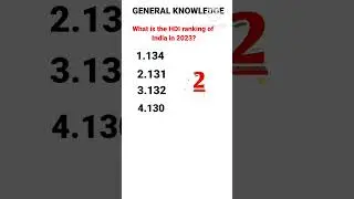 what is the HDI ranking of India in 2023?#india #hdi#gk #youtubeshorts #shortsfeed #shorts