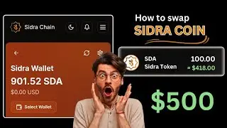 🔥 Sidra Airdrop Withdrawal UPDATE &ndash; How To Swap Sidra Token Instantly (Full Step-by-Step Guide!)
