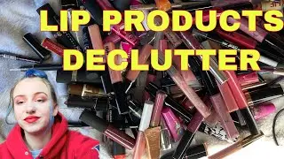 LIPSTICKS/LIPGLOSS DECLUTTER | getting rid of 50+ lip products??