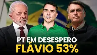 BOMBA: FLÁVIO BOLSONARO PODE VENCER COM 53% EM 2026! VEJA ESSA ANÁLISE!