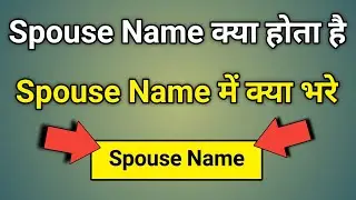 Spouse Name Me Kya Likhe | Spouse Visa Kya Hota Hai