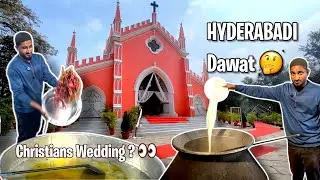 ⭐ Christian Wedding… But Full Hyderabadi Shaadi Dawat?! 😲🔥
