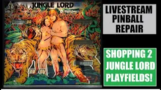 PINBALL REPAIR LIVESTREAM - JUNGLE LORD PLAYFIELD REFRESH
